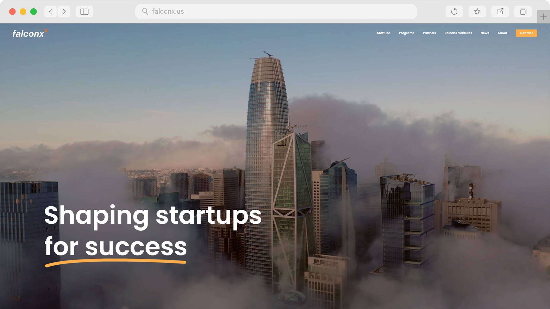 FalconX Homepage Sample